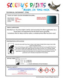 Nissan Cube Azul Turquoise Code Rbk Touch Up Paint Instructions for use application