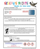 Nissan Cube Babs Blue Code B55 Touch Up Paint Instructions for use application