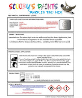 Nissan Qashqai Brilliant Silver Code K23 Touch Up Paint Instructions for use application