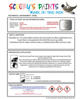 Nissan Micra Brilliant Silver Code K23 Touch Up Paint Instructions for use application