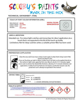Nissan Micra Clear White Code Zy2 Touch Up Paint Instructions for use application