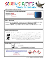 Nissan Xtrail Dark Blue Steel Code Rby Touch Up Paint Instructions for use application