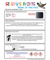 Nissan Gtr Darkest Grey Code K52 Touch Up Paint Instructions for use application