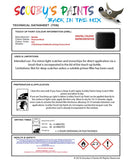 Nissan Pathfinder Diamond Black Code G41 Touch Up Paint Instructions for use application