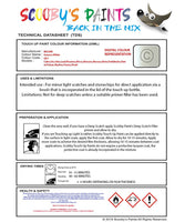Nissan Note Geneva White Code Qx1 Touch Up Paint Instructions for use application