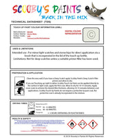 Nissan Pathfinder Glacier White Code Qak Touch Up Paint Instructions for use application