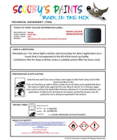 Nissan Note Haptic Blue Code Raq Touch Up Paint Instructions for use application