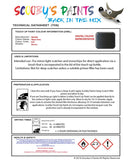 Nissan Navara Hippo Grey Code K26 Touch Up Paint Instructions for use application