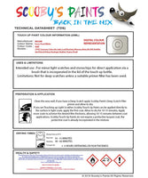 Nissan Note Ivory Pearl White Code Qab Touch Up Paint Instructions for use application