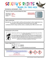 Nissan Micra Lighter Blue Code T11 Touch Up Paint Instructions for use application