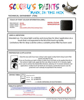 Nissan Juke Nero Black Code Z11 Touch Up Paint Instructions for use application