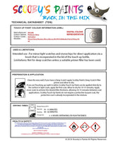 Nissan Pulsar Platinum Silver Code Zbd Touch Up Paint Instructions for use application