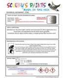 Nissan Pathfinder Platinum Silver Code M032/Kl0/ Touch Up Paint Instructions for use application