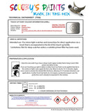 Nissan Maxima Platinum Silver Code M032/Kl0/ Touch Up Paint Instructions for use application