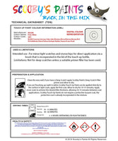 Nissan Micra Polar White Code Qm1 Touch Up Paint Instructions for use application