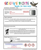 Nissan Pulsar Precision Grey Silver Code K51 Touch Up Paint Instructions for use application