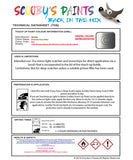 Nissan Pulsar Precision Grey Silver Code K51 Touch Up Paint Instructions for use application