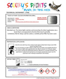 Nissan Navara Precision Grey Silver Code K51 Touch Up Paint Instructions for use application