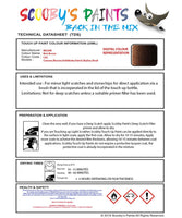 Nissan Xtrail Rich Brown Code Cas Touch Up Paint Instructions for use application