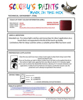 Nissan Xtrail Roma Red Code Ax5 Touch Up Paint Instructions for use application