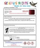 Nissan Pathfinder Roma Red Code Ax5 Touch Up Paint Instructions for use application