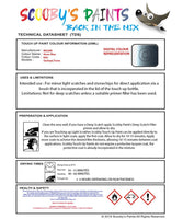 Nissan Qashqai Shore Blue Code Rax Touch Up Paint Instructions for use application