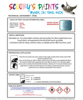 Nissan Note Sonic Blue Code Rbe Touch Up Paint Instructions for use application