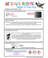 Nissan Pathfinder Steel Grey Code K50 Touch Up Paint Instructions for use application