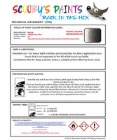 Nissan Pathfinder Twilight Grey Silver Code K21 Touch Up Paint Instructions for use application