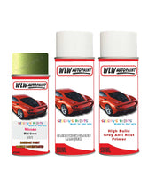 nissan micra mild green aerosol spray car paint clear lacquer j31 With primer anti rust undercoat protection