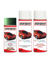 nissan micra moss green aerosol spray car paint clear lacquer d15 With primer anti rust undercoat protection