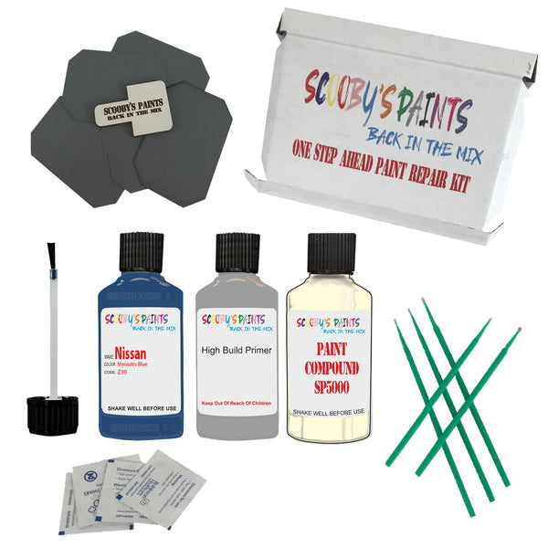 NISSAN MYOSOTIS BLUE Paint Code Z39 Touch Up Paint Repair Detailing Kit