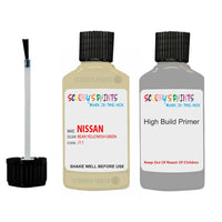 Nissan Micra Bean Yellowish Green Code J11 Touch Up Paint with anti rust primer undercoat