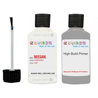 Nissan Xtrail Super White Code 4Q5 Touch Up Paint Scratch Stone Chip with anti rust primer undercoat