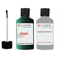 Nissan Navara Bali Green Code Dw0 Touch Up Paint Scratch Stone Chip with anti rust primer undercoat