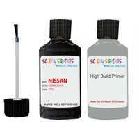 Nissan Nv200 Cosmic Black Code 732 Touch Up Paint Scratch Stone Chip with anti rust primer undercoat