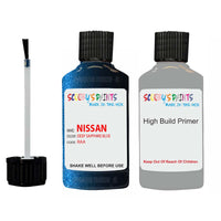 Nissan Pulsar Deep Sapphire Blue Code Raa Touch Up Paint with anti rust primer undercoat