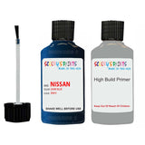 Nissan Navara Dark Blue Code Bw9 Touch Up Paint Scratch Stone Chip with anti rust primer undercoat