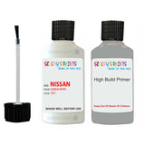Nissan Maxima Geneva White Code Qx1 Touch Up Paint Scratch Stone Chip with anti rust primer undercoat