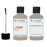 Nissan Navara Grace White Code Q13 Touch Up Paint Scratch Stone Chip with anti rust primer undercoat