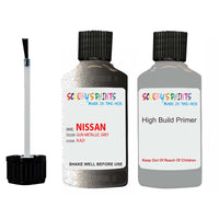 Nissan Note Gun Metallic Grey Code Kad Touch Up Paint with anti rust primer undercoat