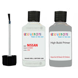 Nissan Atlas Ice White Code Z09 Touch Up Paint Scratch Stone Chip with anti rust primer undercoat