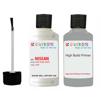 Nissan Xtrail Ivory Pearl White Code Qab Touch Up Paint with anti rust primer undercoat