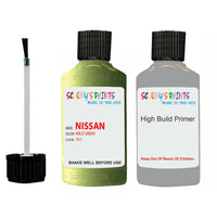 Nissan Micra Mild Green Code J31 Touch Up Paint Scratch Stone Chip with anti rust primer undercoat