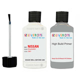 Nissan Caravan Polar White Code Qm1 Touch Up Paint Scratch Stone Chip with anti rust primer undercoat