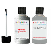 Nissan Xtrail Precision Grey Silver Code K51 Touch Up Paint with anti rust primer undercoat