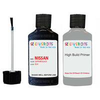 Nissan Teana Sapphire Black Code B20 Touch Up Paint Scratch Stone Chip with anti rust primer undercoat