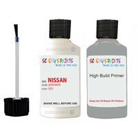 Nissan Xtrail Satin White Code Qx3 Touch Up Paint Scratch Stone Chip with anti rust primer undercoat