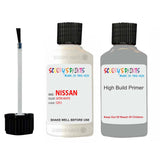 Nissan Maxima Satin White Code Qx3 Touch Up Paint Scratch Stone Chip with anti rust primer undercoat