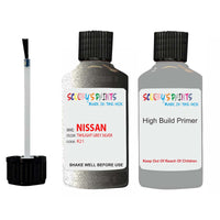 Nissan Pathfinder Twilight Grey Silver Code K21 Touch Up Paint with anti rust primer undercoat